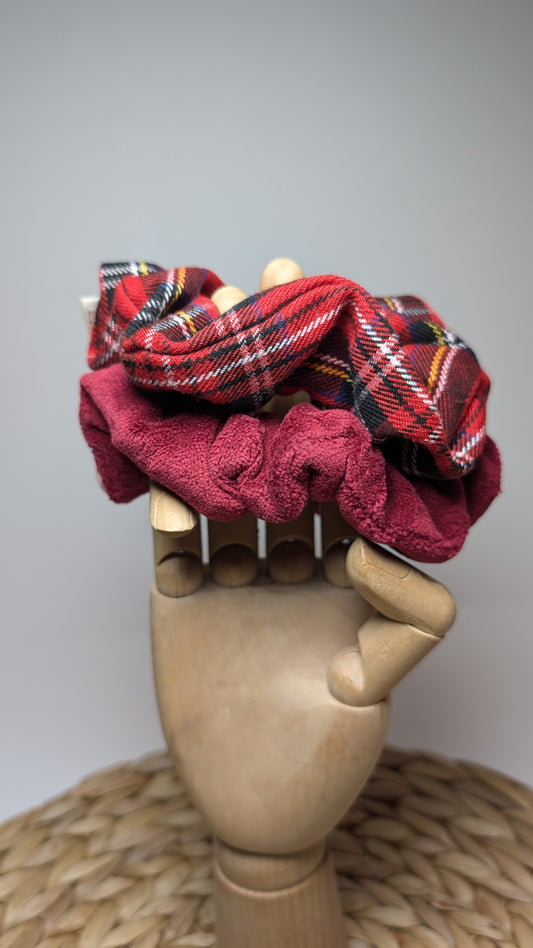 Scrunchies Tartan - Rosso